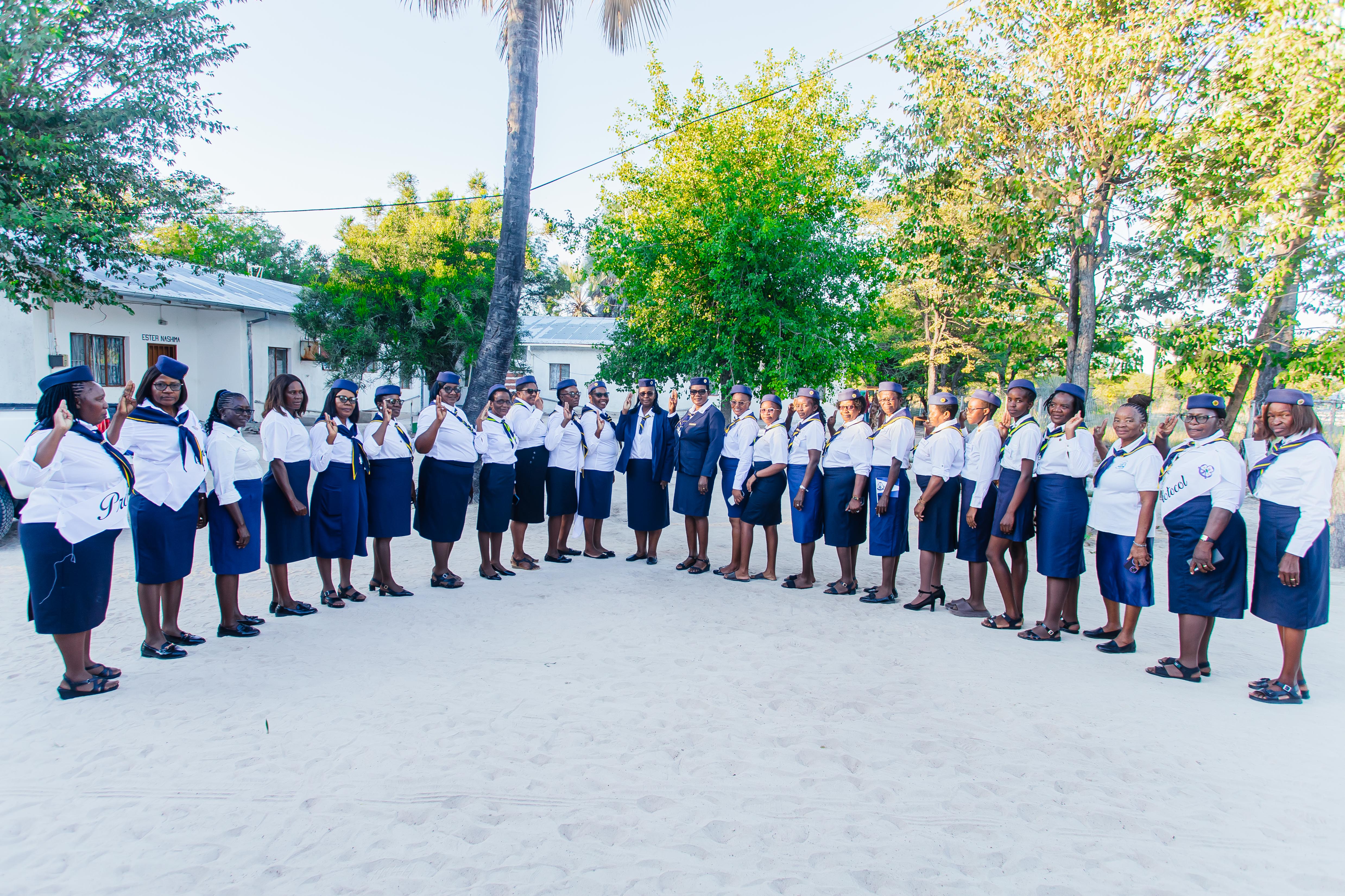 Girl Guides group activity and teamwork moment