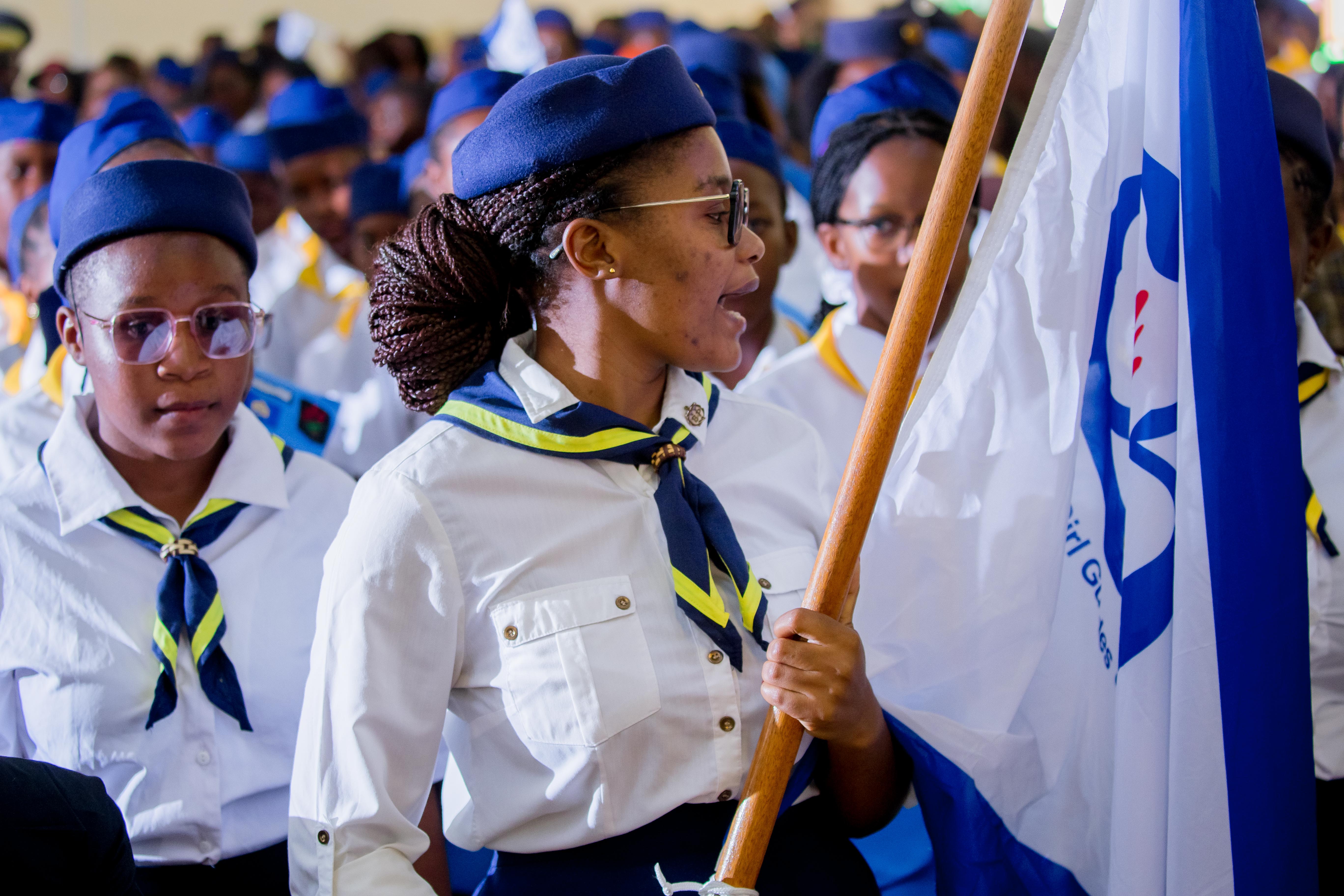 Girl Guides members together