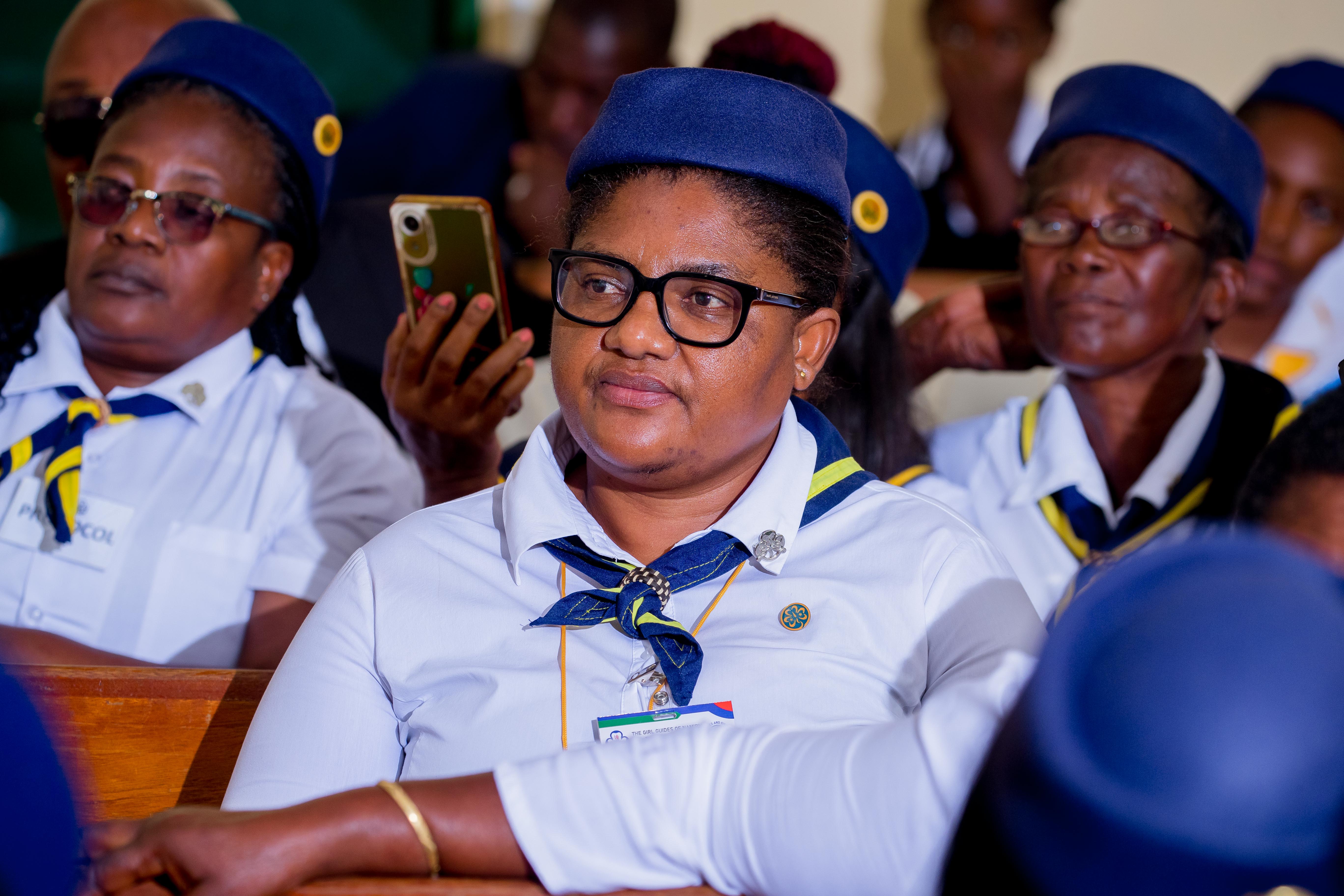 Girl Guides representing Namibia internationally